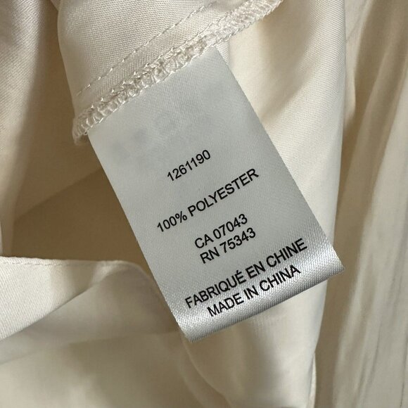 Rachel Zoe Button Up Satin Blouse Size XS in Cream - Picture 3 of 5
